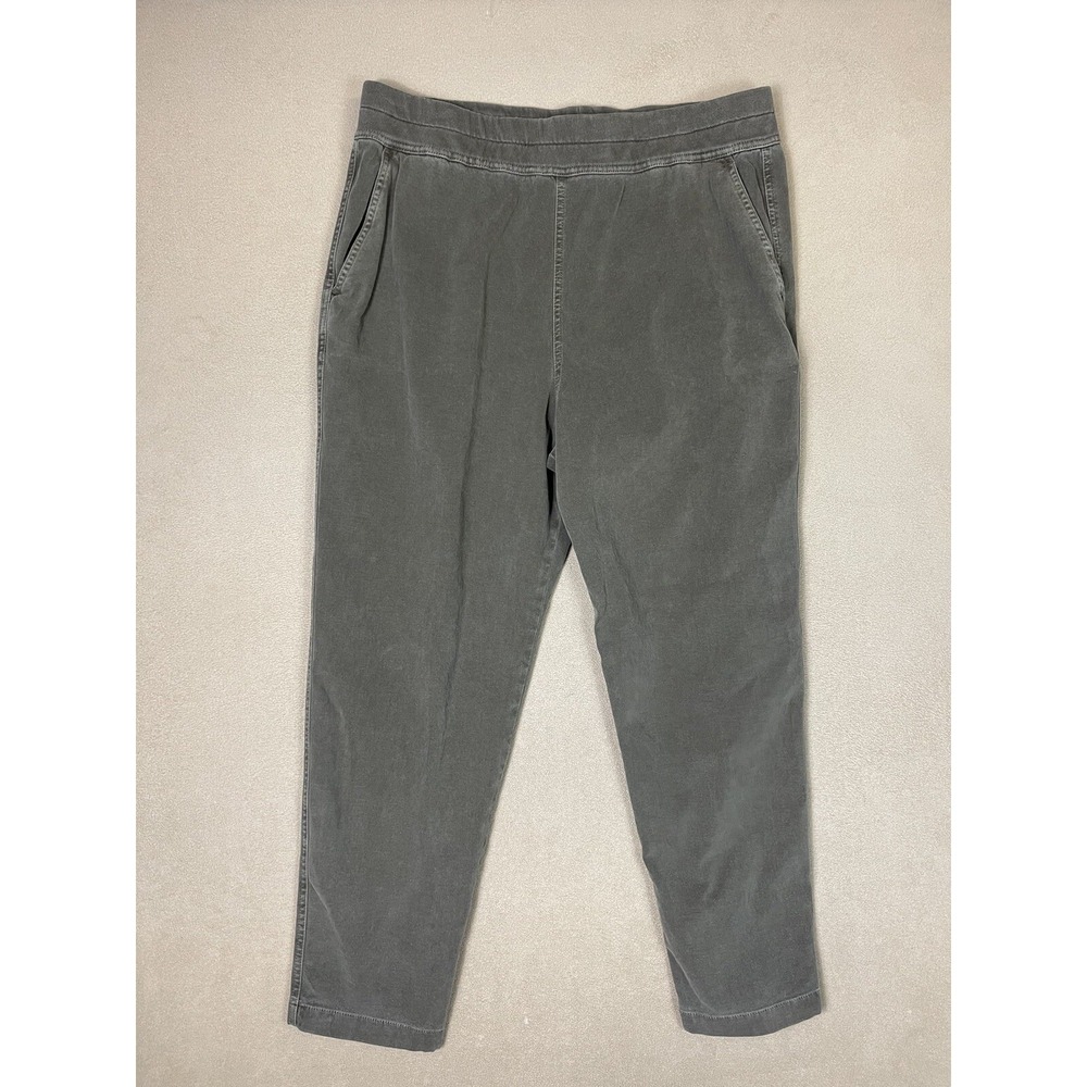 James Perse Pants Womens 3 Gray WBSH1946 Cotton Blend Elastic Waist Tapered Leg